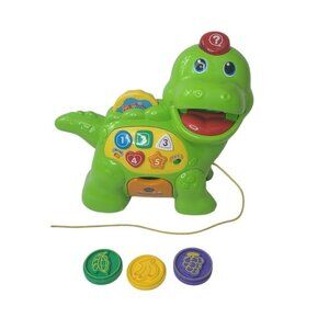 VTech Chomp and Count Dino 3 Food Coins Included Interactive Educational Toy